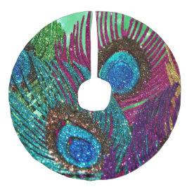 Färgfull boskap julgransmatta fusklinne