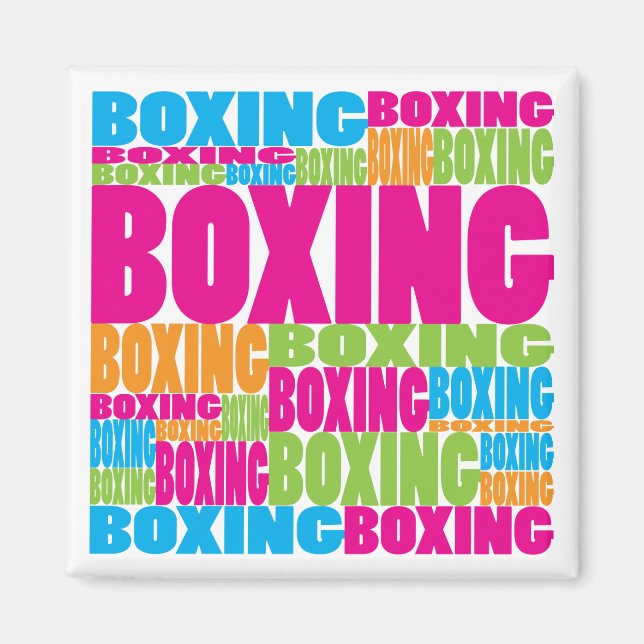 Färgfull boxing magnet (Framsidan)