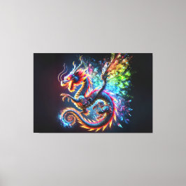 Färgfull branddryck canvastryck