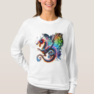 Färgfull branddryck t shirt
