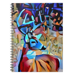 Färgfull Buck Hjort Art Journal bärbar dator Anteckningsbok