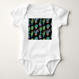 Färgfull Cacti: Sömlös design. T Shirt
