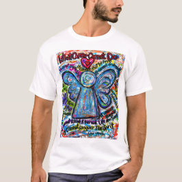 Färgfull cancer Angel T-shirt (Angel Front & Dikt)