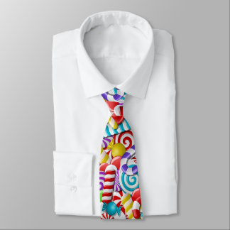 Färgfull Candy cane Neck Tie Slips