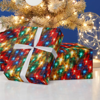 Färgfull Cheerful jul Ljus Presentpapper