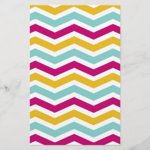 Färgfull Chevron Brevpapper