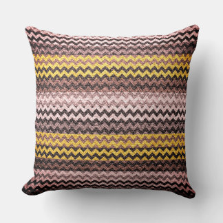 Färgfull Chevron Rand #3 Kudde