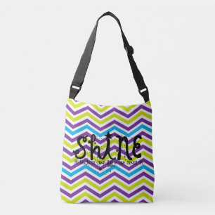 Färgfull Chevron Rand Shine Brighter Bag Axelväska