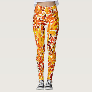 Färgfull Chic Krom-kanopi Snyggt Foliage Leggings