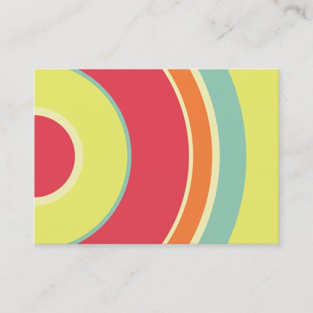 Färgfull cirkel 01 visitkort (Framsida)