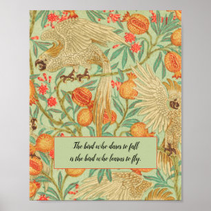 Färgfull Cockatoo Vintage Bird Poster