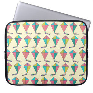 Färgfull Coola Retro Kite Mönster Laptop Fodral