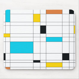 Färgfull, coola, trendig, modern illustrationskons musmatta