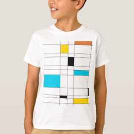 Färgfull, coola, trendig, modern illustrationskons t shirt