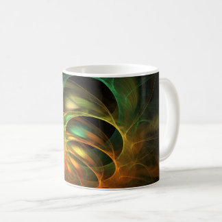 Färgfull coon Fractal Kaffemugg
