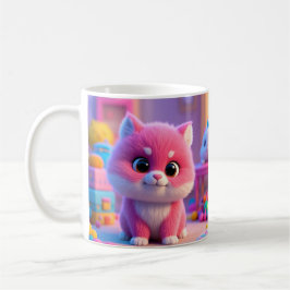 Färgfull Cute Cat Mugg - Brighten din dag!