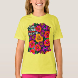 Färgfull Daisy Bouquet Mönster T Shirt