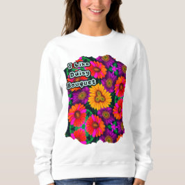Färgfull Daisy Bouquet Mönster T Shirt