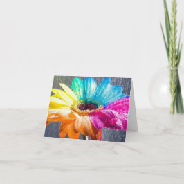 Färgfull Daisy Tack Kort