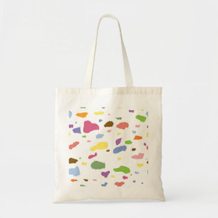 Färgfull Dalmatian Spoted Print Tote Bag Tygkasse