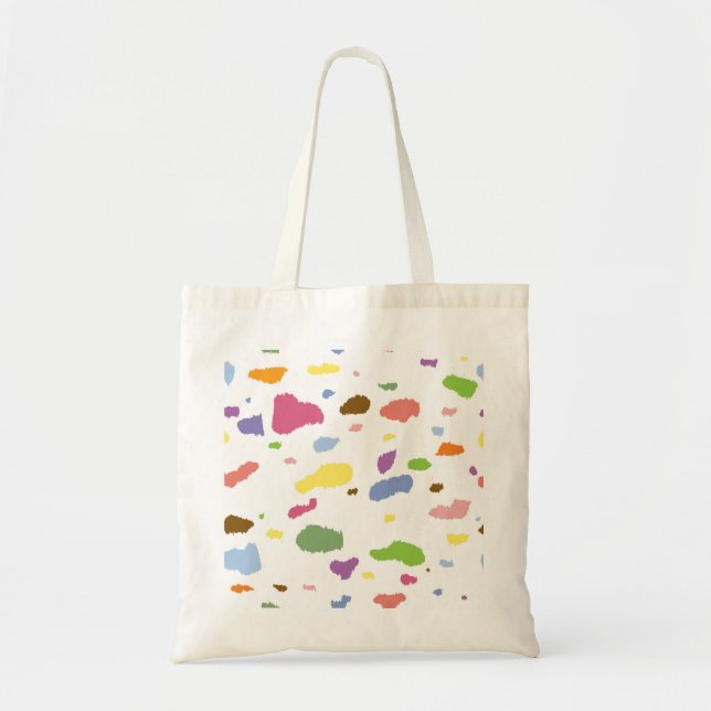Färgfull Dalmatian Spoted Print Tote Bag Tygkasse (Framsidan)