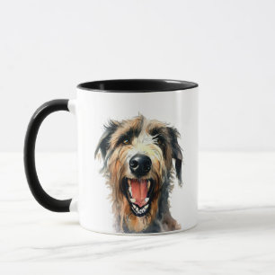 Färgfull Deerhound Art Vibrant Hund aveln design Mugg