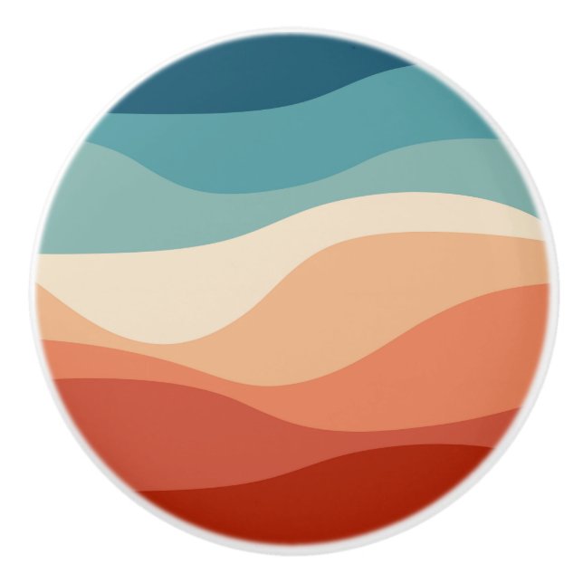 Färgfull dekoration i stil vågar knopp (Framsidan)