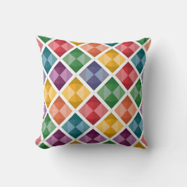 Färgfull Diamond Mönster Tote bags Vibrant Geometr Kudde