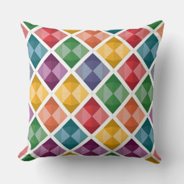 Färgfull Diamond Mönster Tote bags Vibrant Geometr Kudde