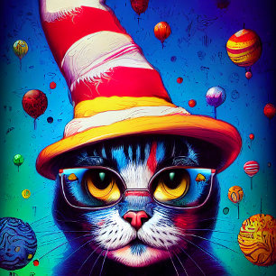 Färgfull digital Wall Canvas Art