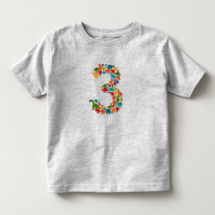 Färgfull Dinosaur Baby Shirt T