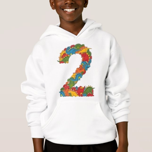 Färgfull Dinosaur Shirt Design 2 T Shirt (Framsida)