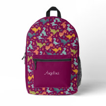 Färgfull dinosaurir tecknad söt mönster röd namn