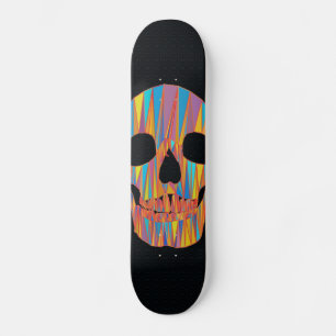 Färgfull Döskalle skateboard