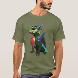 Färgfull dragon t shirt