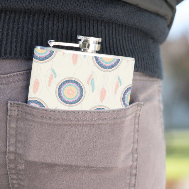 Färgfull Dream Catcher Mandala Fickplunta (In Situ)