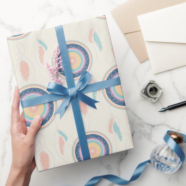 Färgfull Dream Catcher Mandala Presentpapper (Gifting)