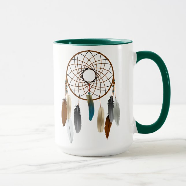 Färgfull Dream Catcher Mugg (Höger)