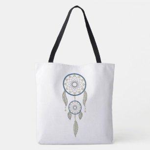 Färgfull Dream Catcher Tygkasse