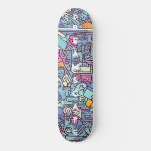 Färgfull Dreamscape Äventyr Skateboard