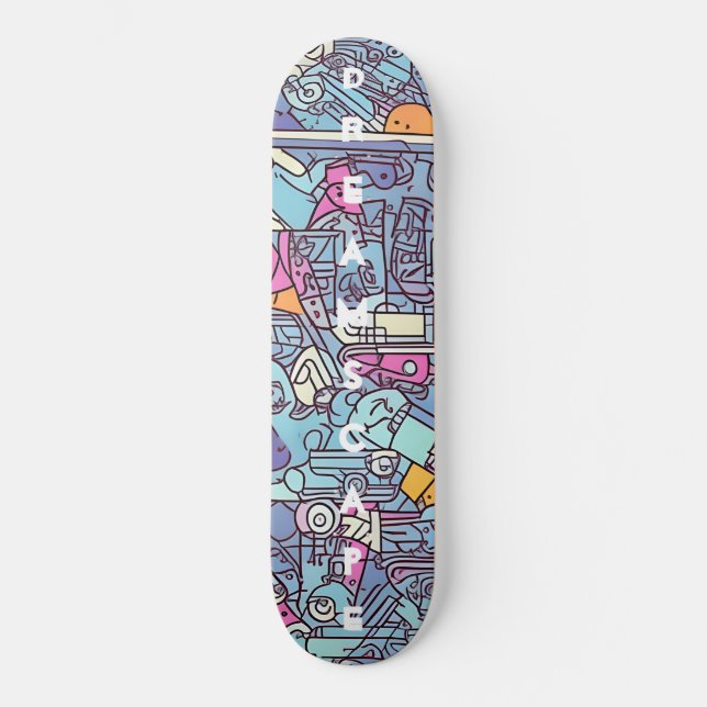 Färgfull Dreamscape Äventyr Skateboard (Framsida)