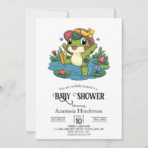 Färgfull Dreamy Frog Baby Shower