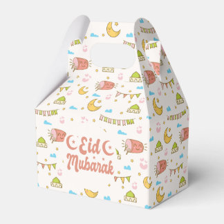 Färgfull Eid Mubarak Eid Goodie Favor Box Presentaskar