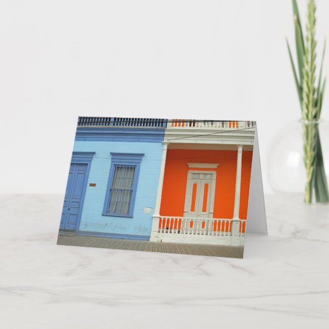 Färgfull ekvik gata kort (Framsida)