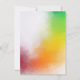 Färgfull Elegant Modern Abstrakt Artwork blank Anteckningskort