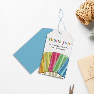 Färgfull enkel popsicles Cute Summer Presentetikett