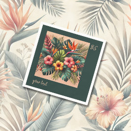 Färgfull exotisk hawaiian Tropical Bröllop Pappersservett