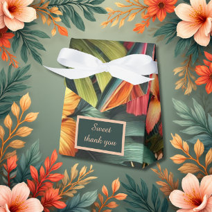 Färgfull exotisk hawaiian Tropical Bröllop Presentaskar
