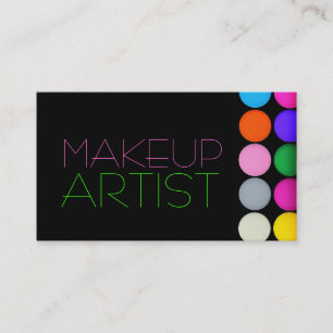Färgfull Eyeshadow Palette Makup Artist Cosmetics Visitkort