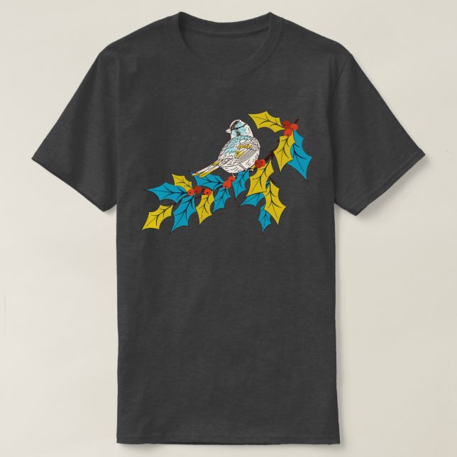 Färgfull fågeldesign i Holly T Shirt (Design framsida)